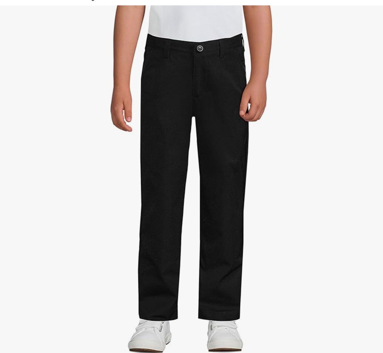 Boys Black Chino Pant Sz 20H