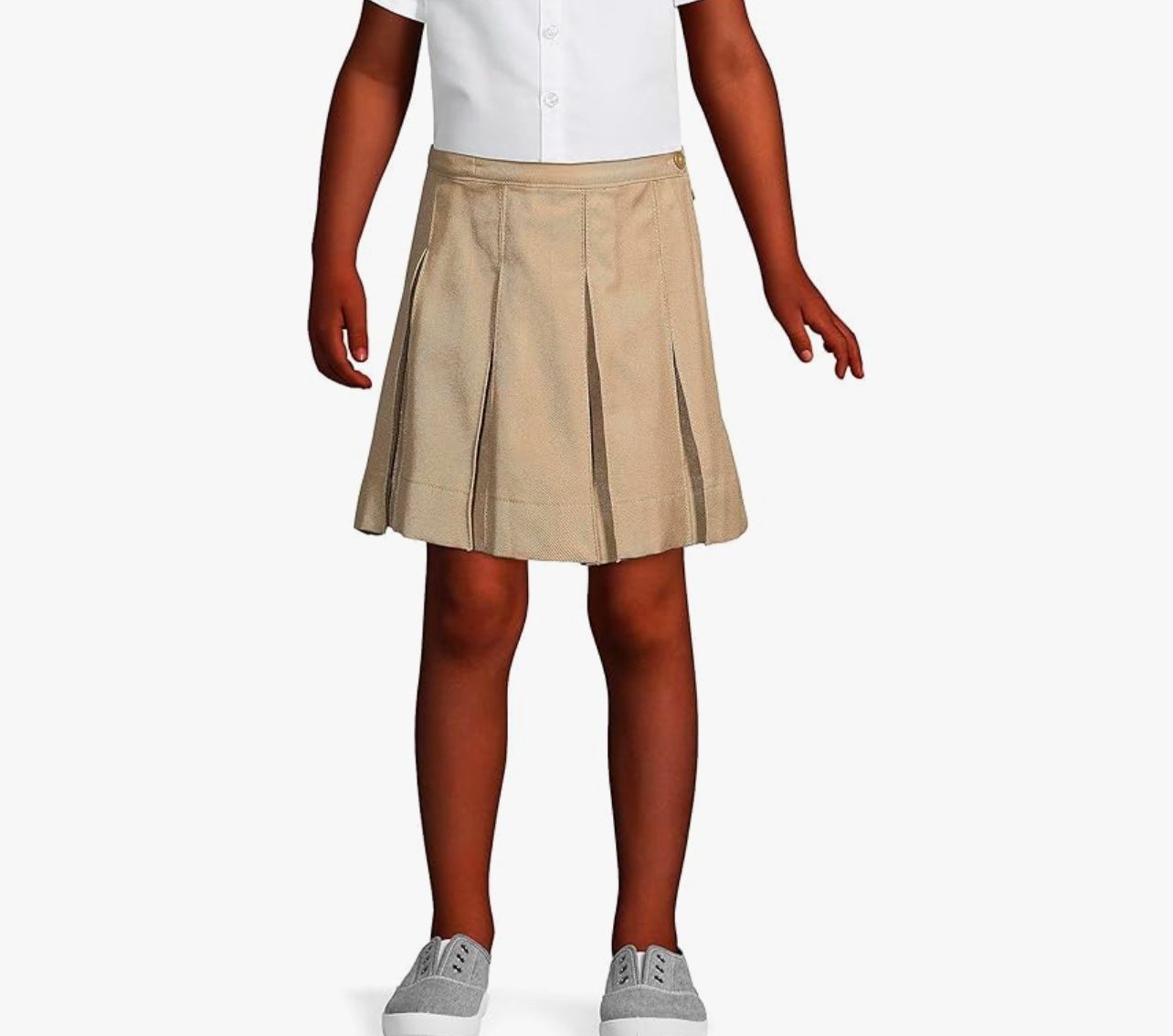 Girls Khaki Uniform Skirt Sz 14