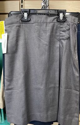 Girls Gray Uniform Skirt Sz 14