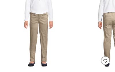 Girls Khaki EW Uniform Chino Size 6