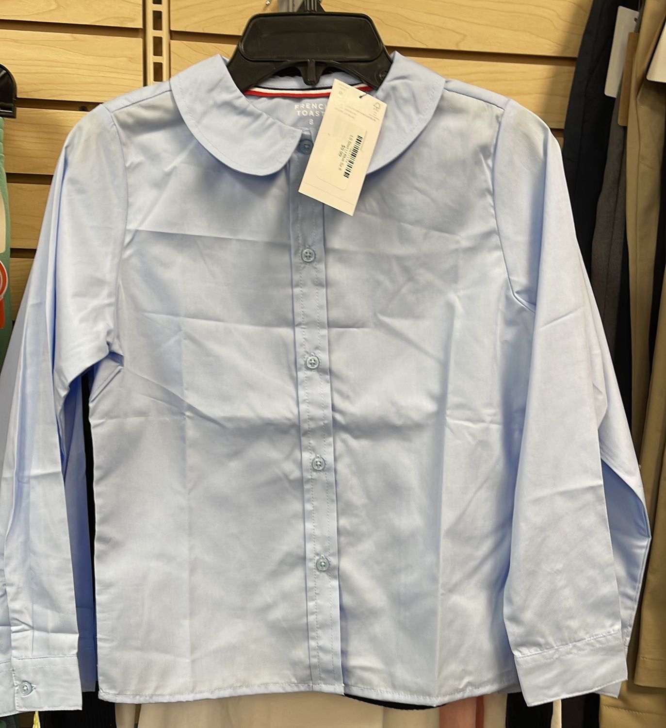 Girls LS Uniform Shirt Lt Blue Sz 8