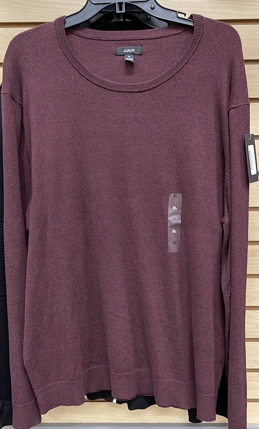 ALFANI MNS Burgandy LS XL