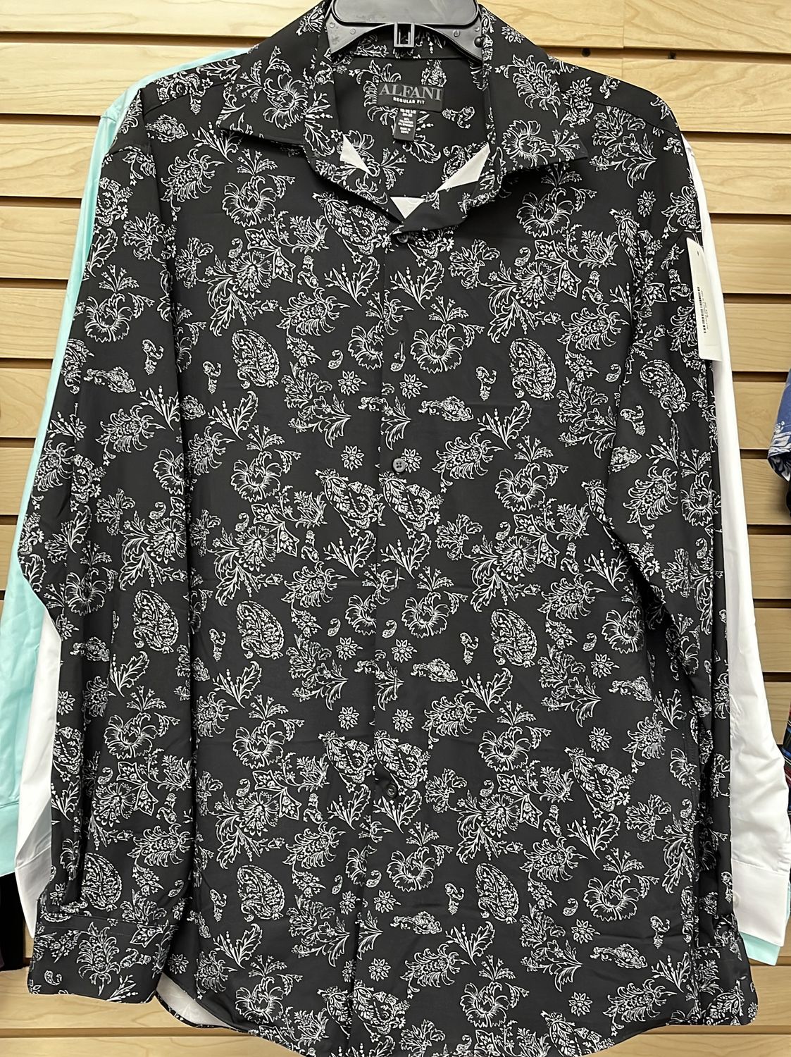 ALFANI MNS Blk/Wh LS SM
