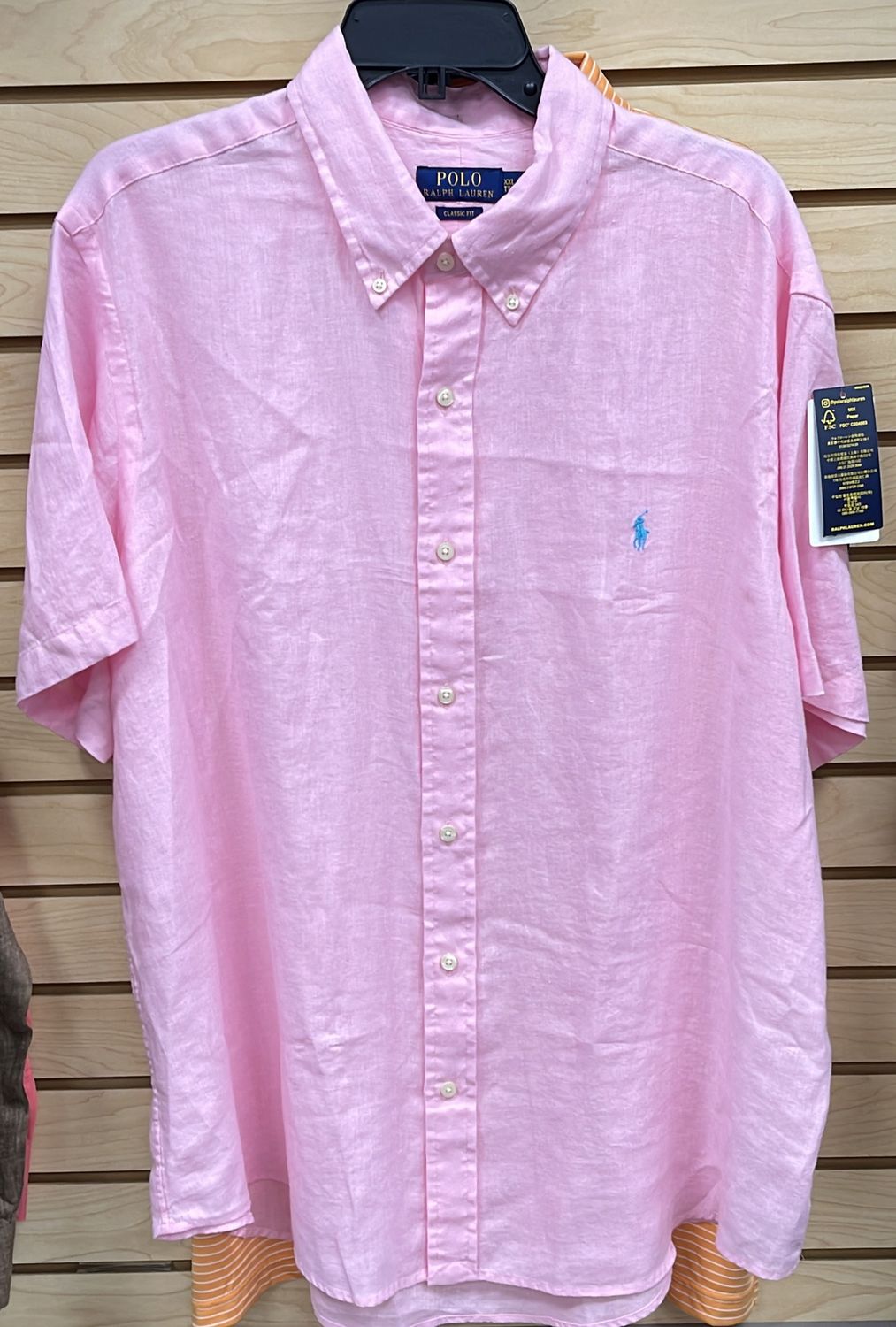 RL MNS Pink SS Sz 2XL
