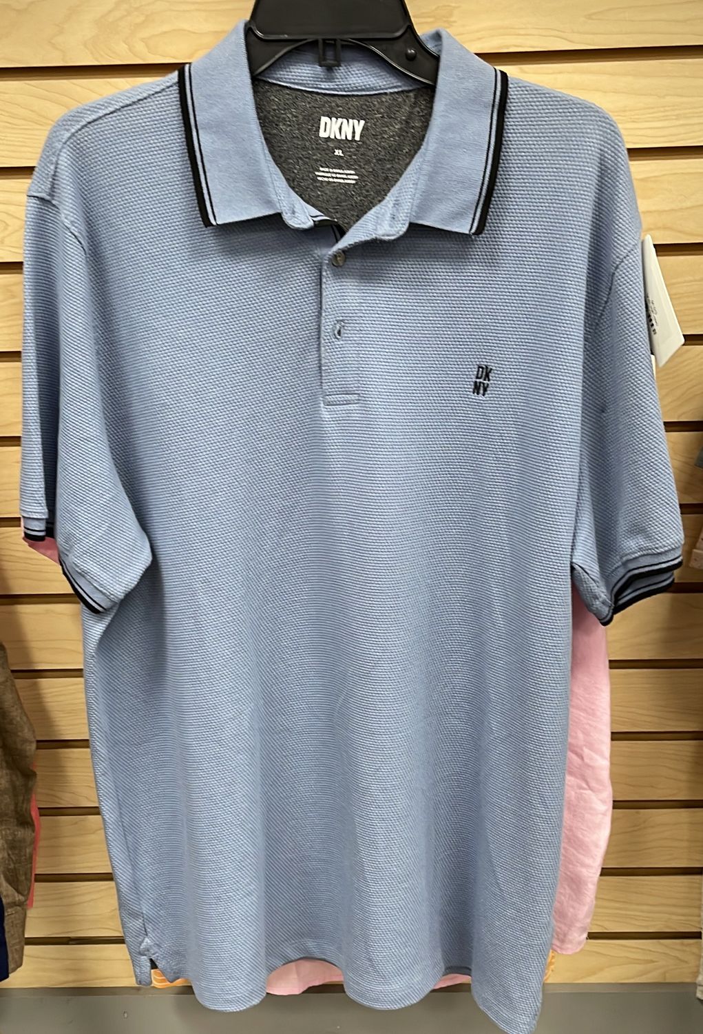 DKNY MNS BL GRAY SS Sz XL