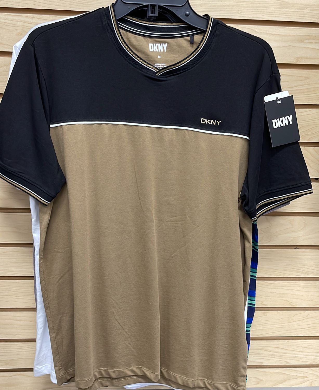 DKNY MNS Brown/Blk SS SZ MD