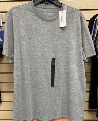 Men&#39;s Gray Shirt SS SZ LG
