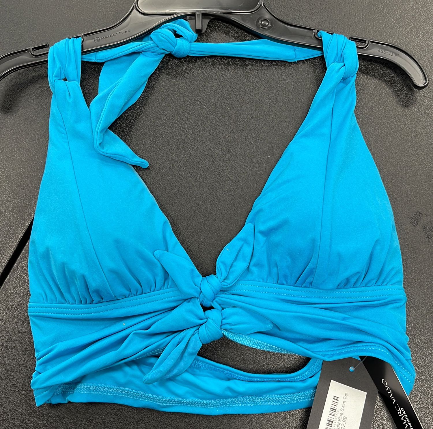 Wmns SZ SM Teal Blue Swim Top