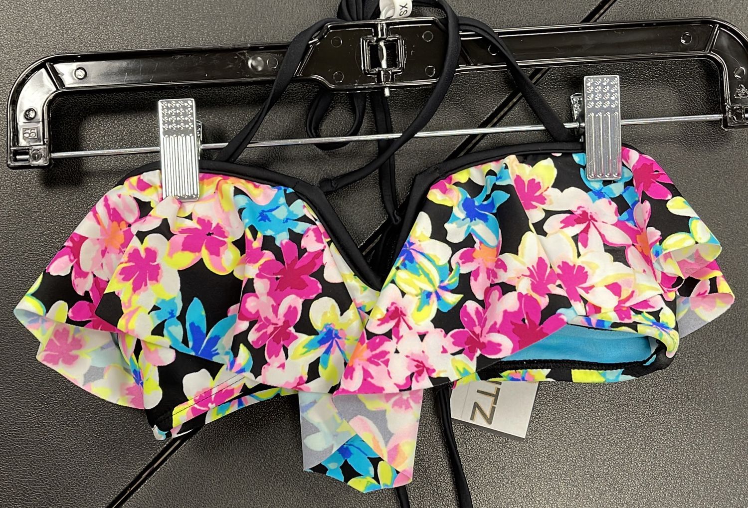 Wmns XS Floral Swim Top