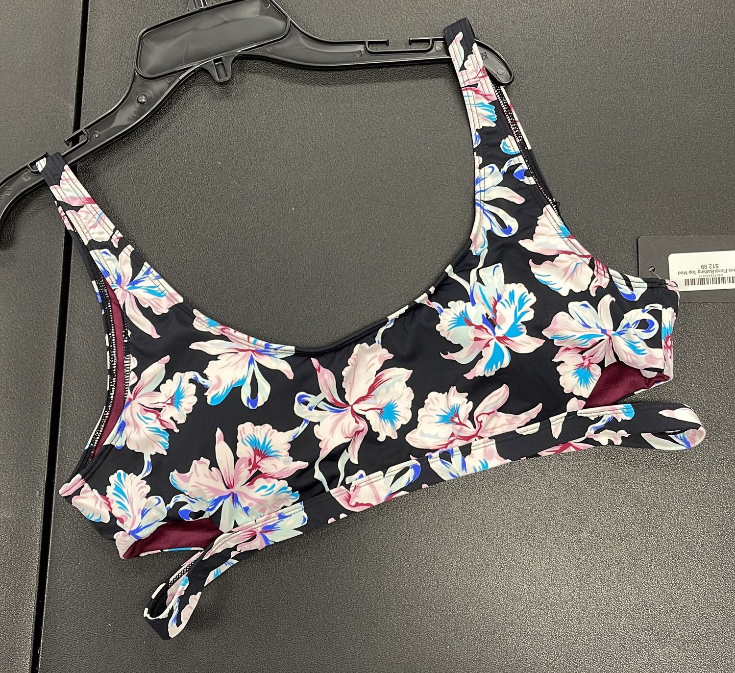 Wmns Floral Swim Top Sz Med