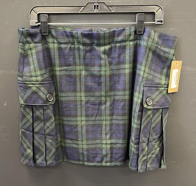 Green Plaid Skort Sz 11