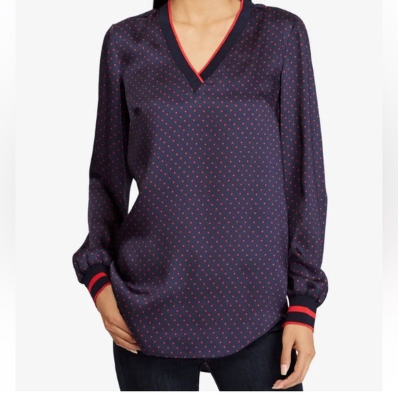 Wms R Lauren Top Sz LG