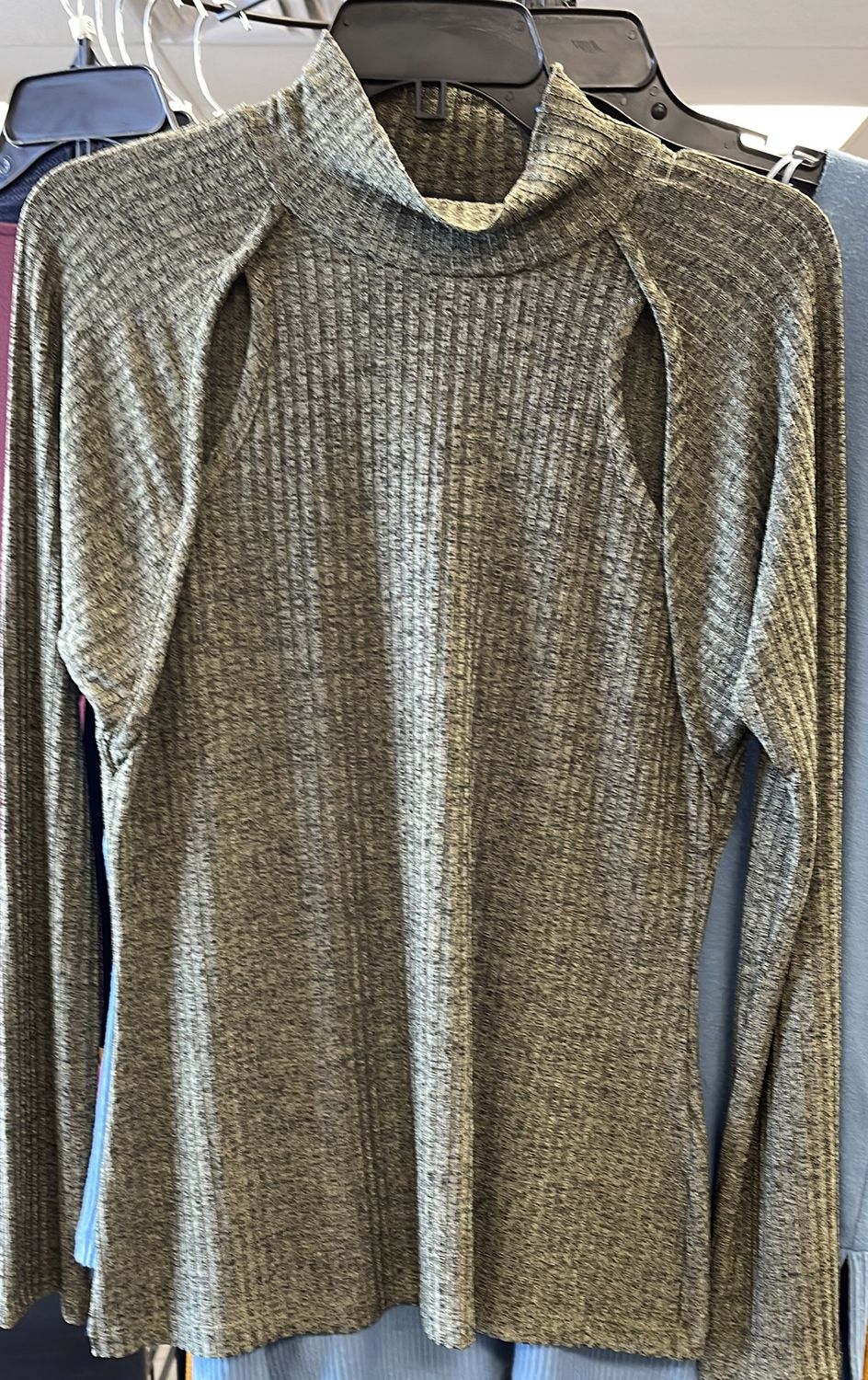 DKNY Wms LS GRN Sz MD
