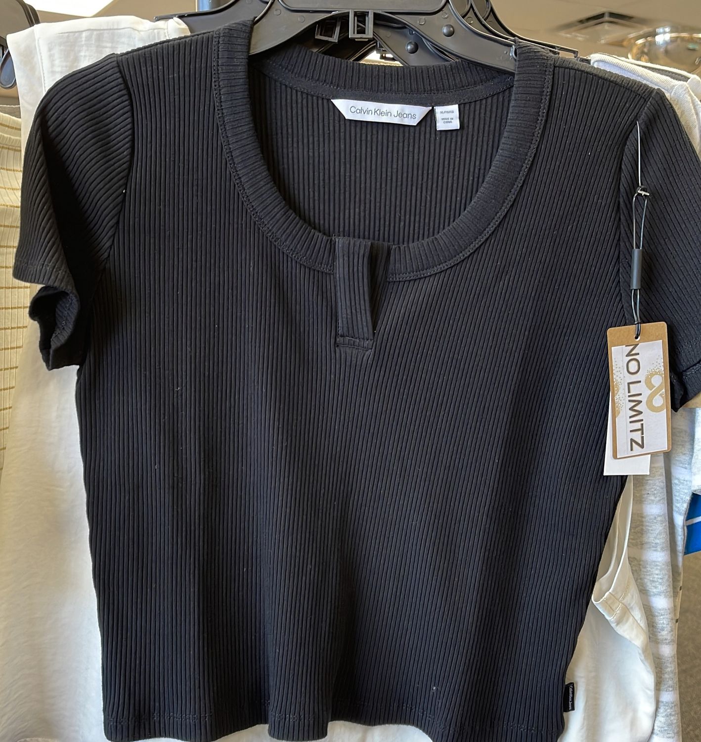 Wms CK Top Sz XL BLK