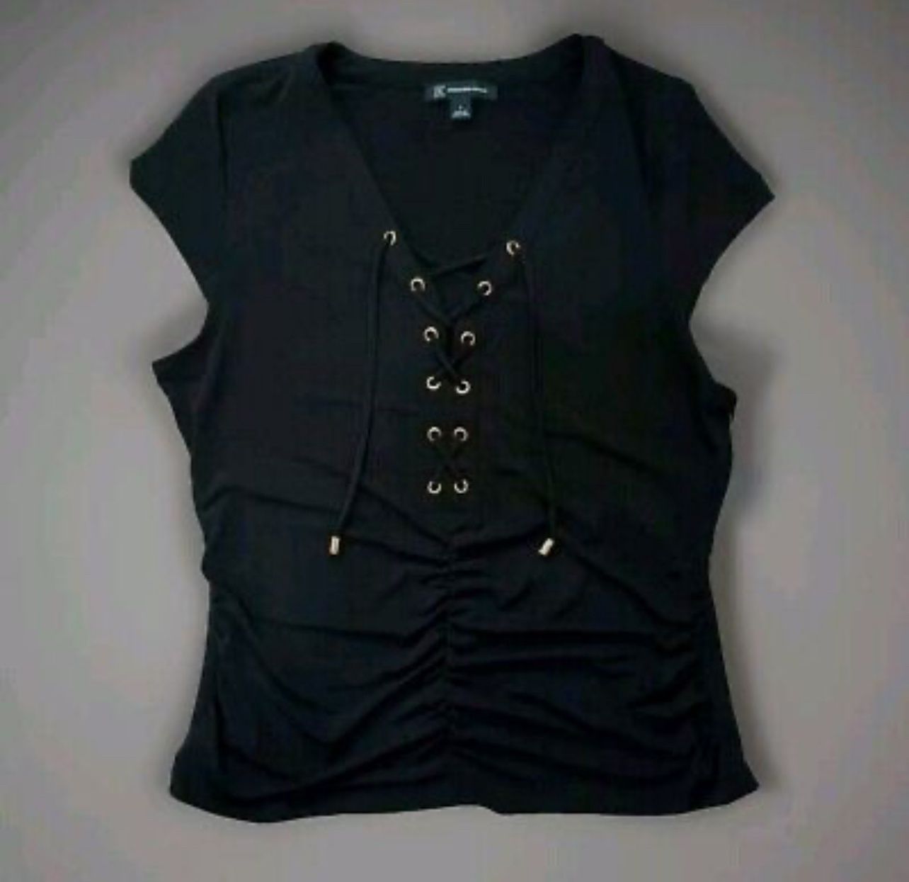Wms Black Top Sz SM