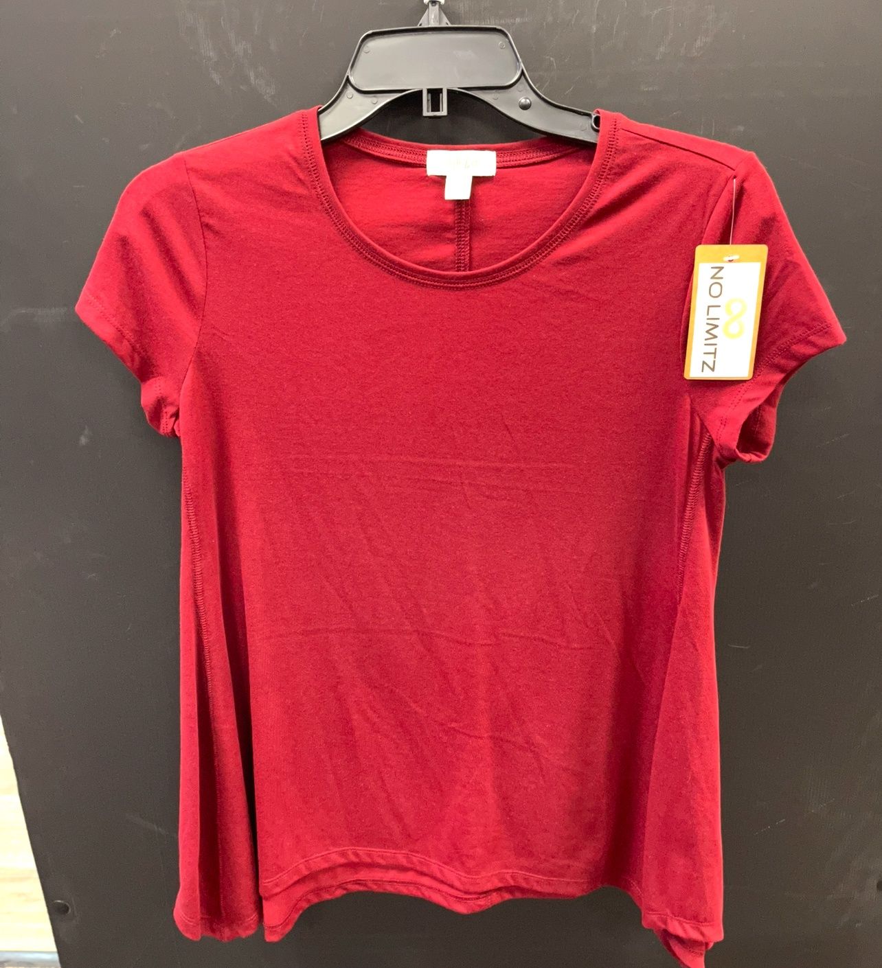 S+Co Wms Dk Red Shark Bite T Size XS