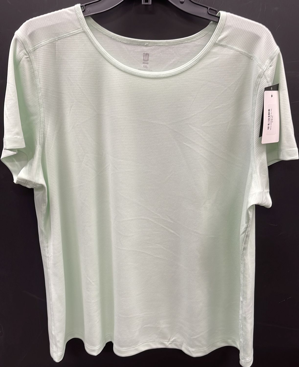 Wms Ideology Lime Grn Top Sz 2XL