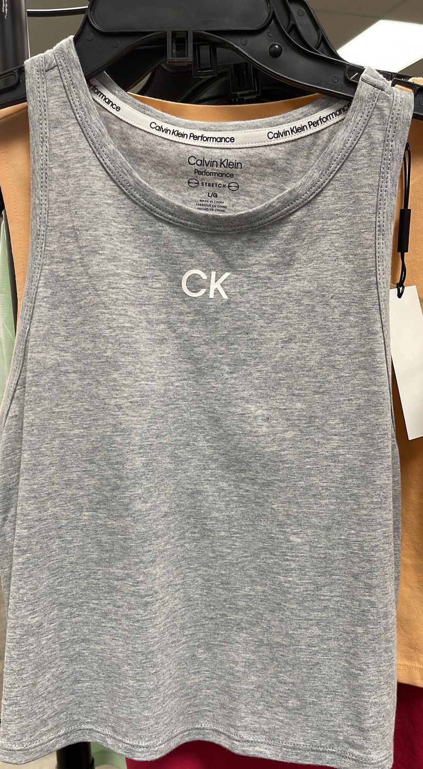 CK Wms Half Tank GRY Sz LG