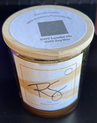 Strawberry Poundcake Candle 8 oz