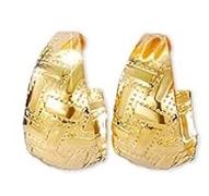 Gold Plated Gold Dangle Earrings