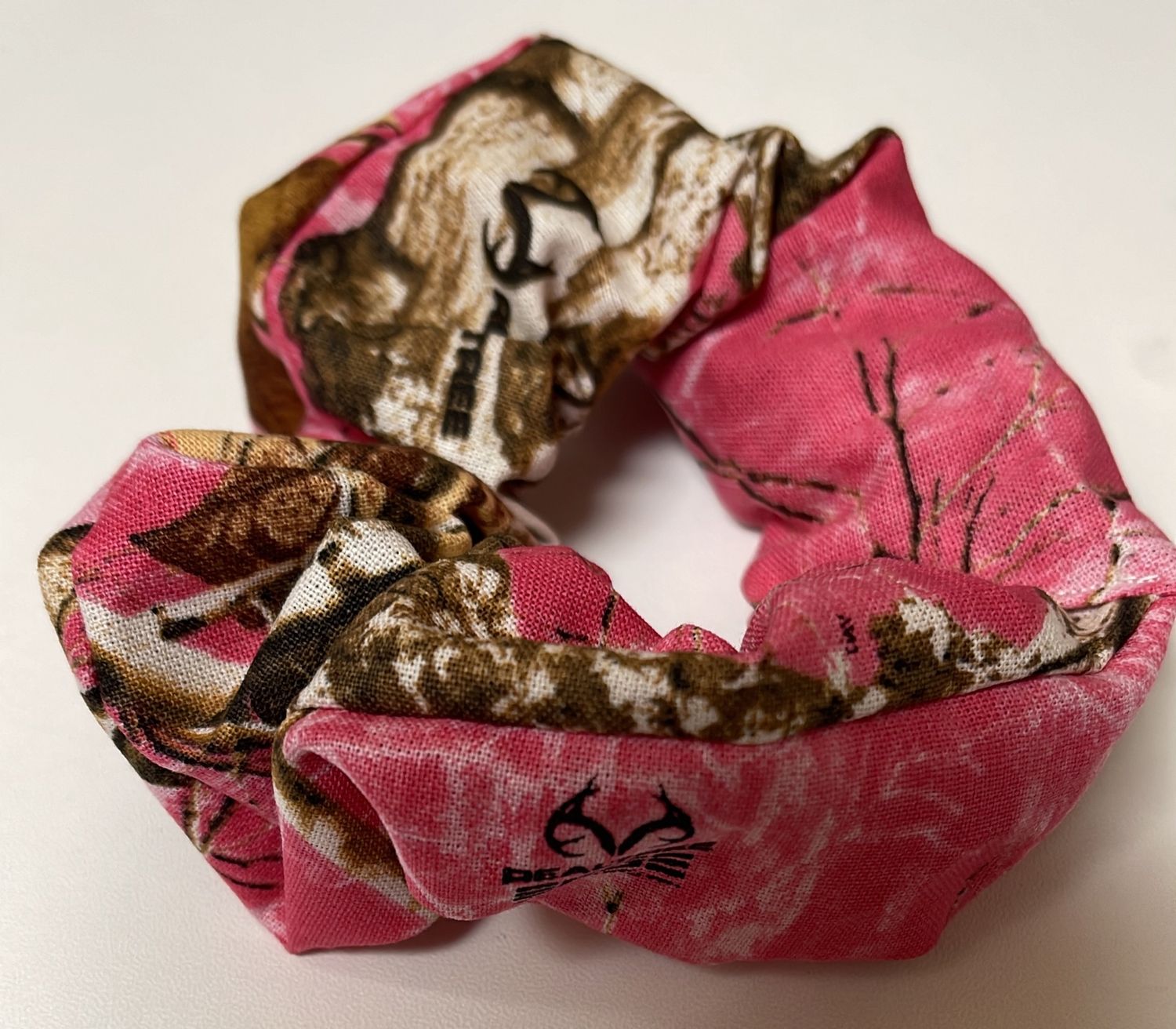 Real Tree Pink Camo Scrunchie