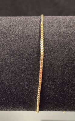 Gold Plated Box Bracelet