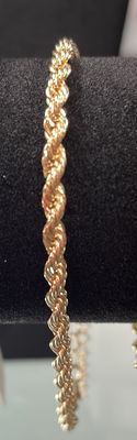 Gold Plated Rope Bracelet