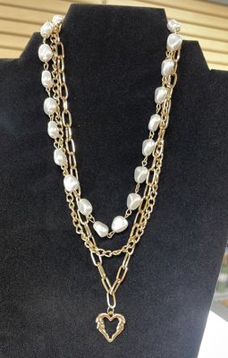 Gold Plated 3in1 Necklace Set