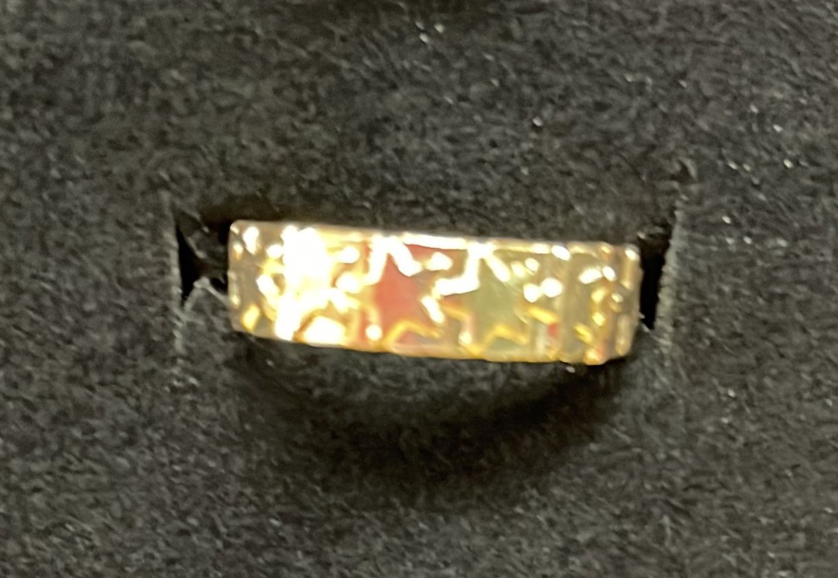 GP Solid Star Adjustable Band Ring