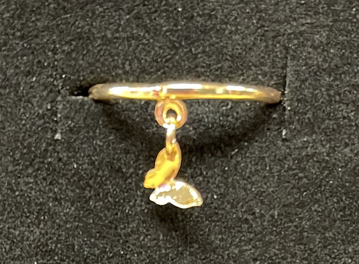 GP Band w/ Butterfly Ring Sz 8
