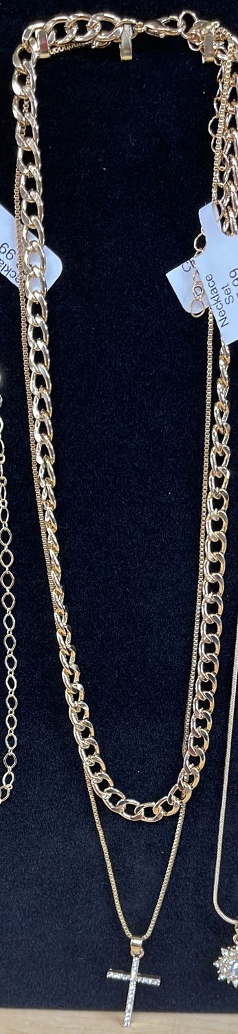 GP Cross 2pc Necklace Set