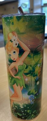 Tinkerbell 20oz Tumbler w/ Straw &amp; Brush