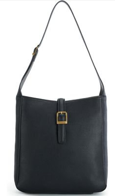 Black Leather Shoulder Bag