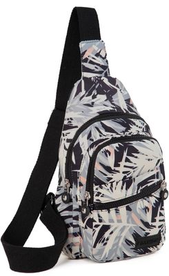 Black Print Crossbody Bag