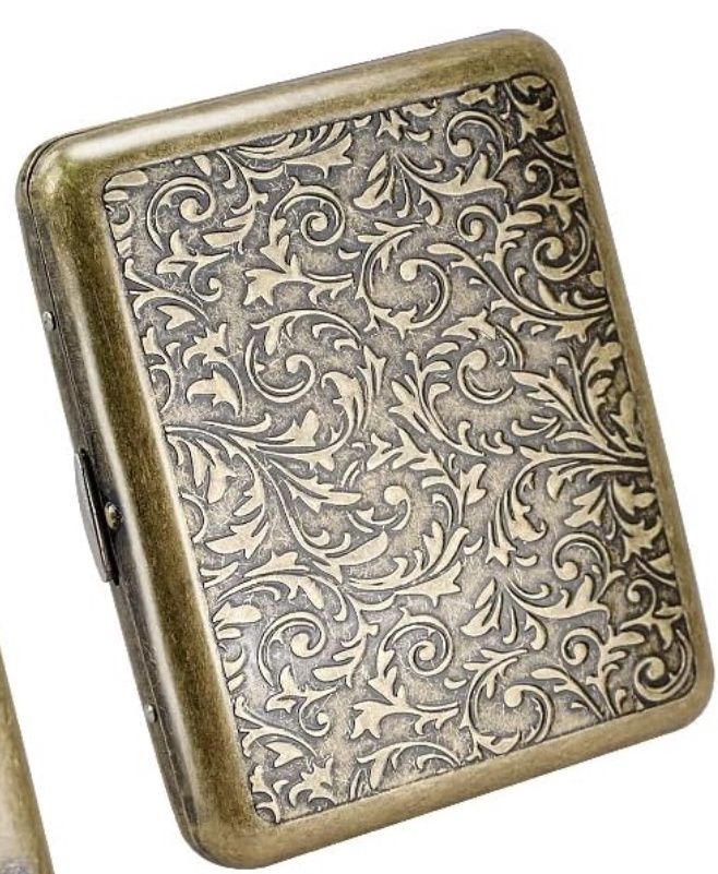 Gold Metal Vintage Cigarette Case