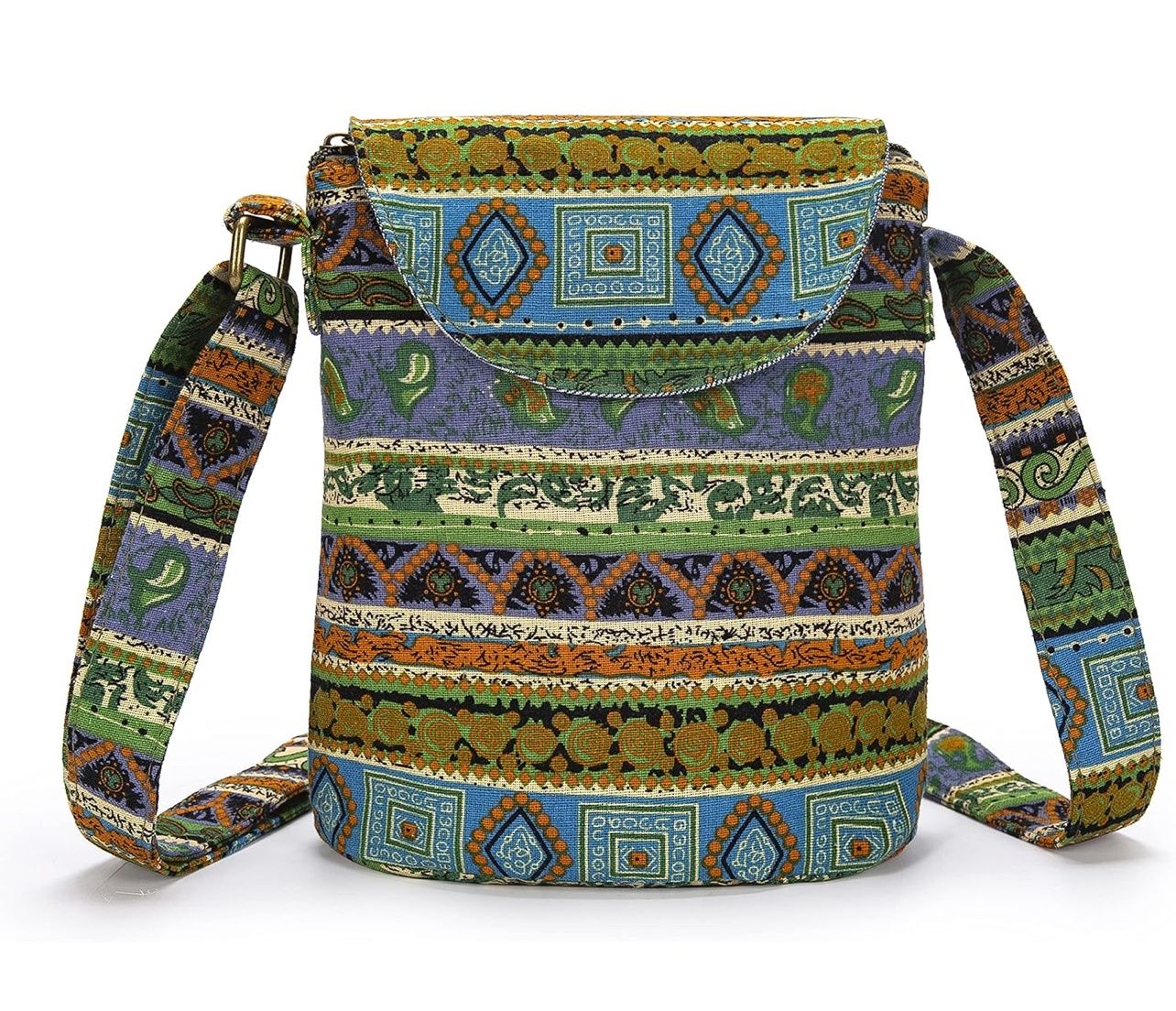 Green Hippie Hobo Bag