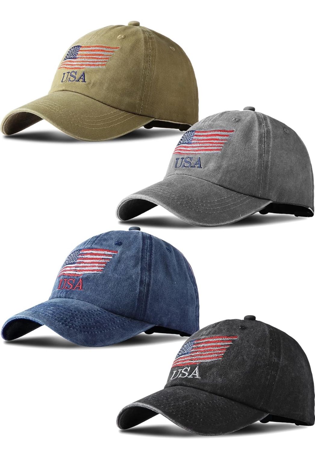 Grey USA Ball Cap