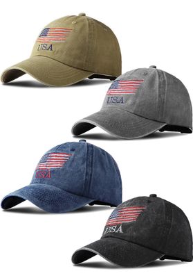 Grey USA Ball Cap