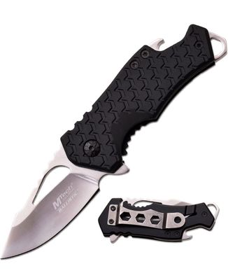 Black Handle Knife w/ Opener