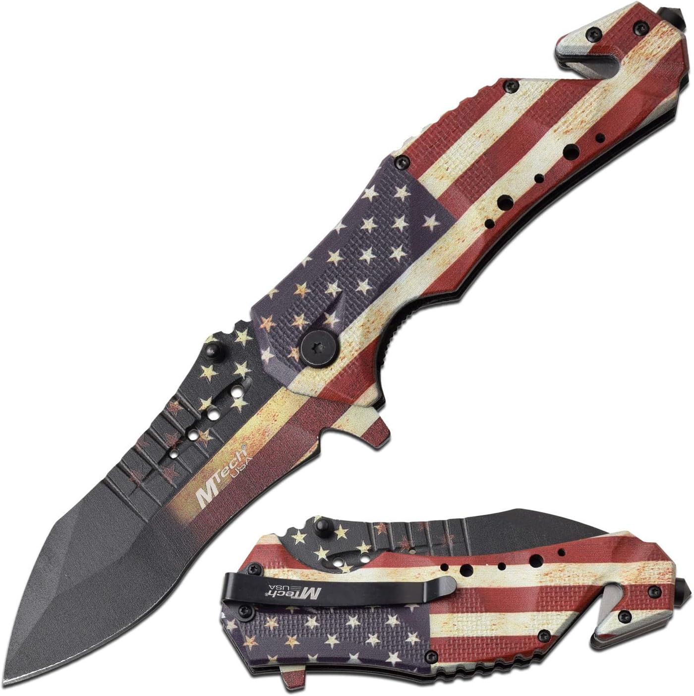 MT-A845F Flag Spring Assisted Knife