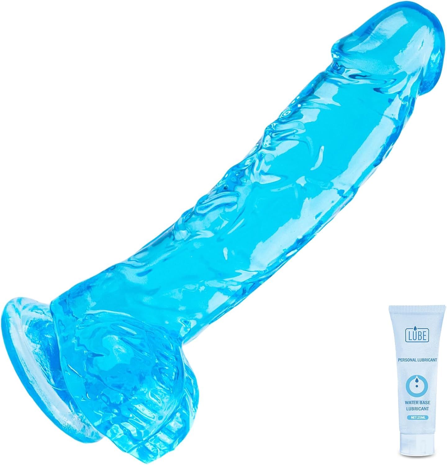 7" Silicone Dildo (Blue)
