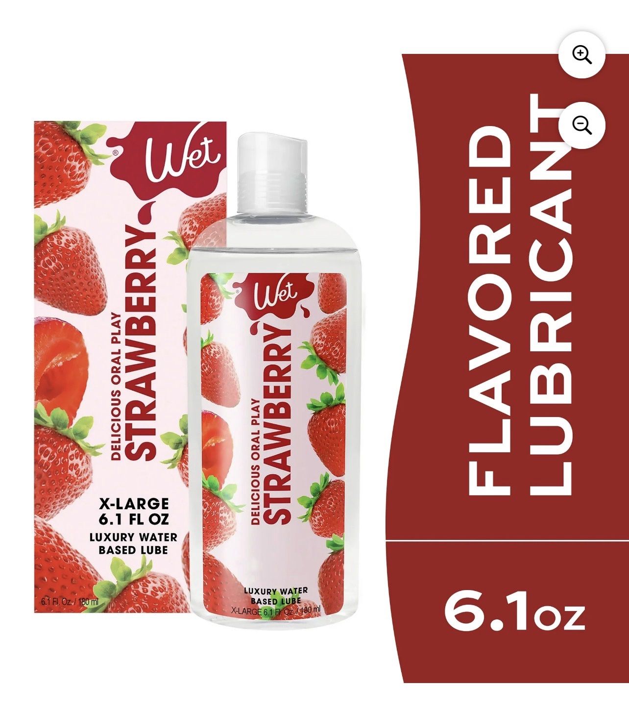 Strawberry Water Based Lubricant 6.1oz