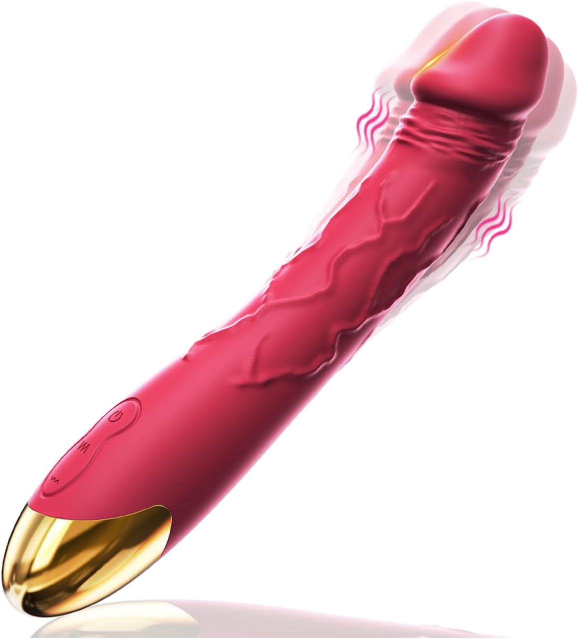 7.6" Dildo Vibrator Red
