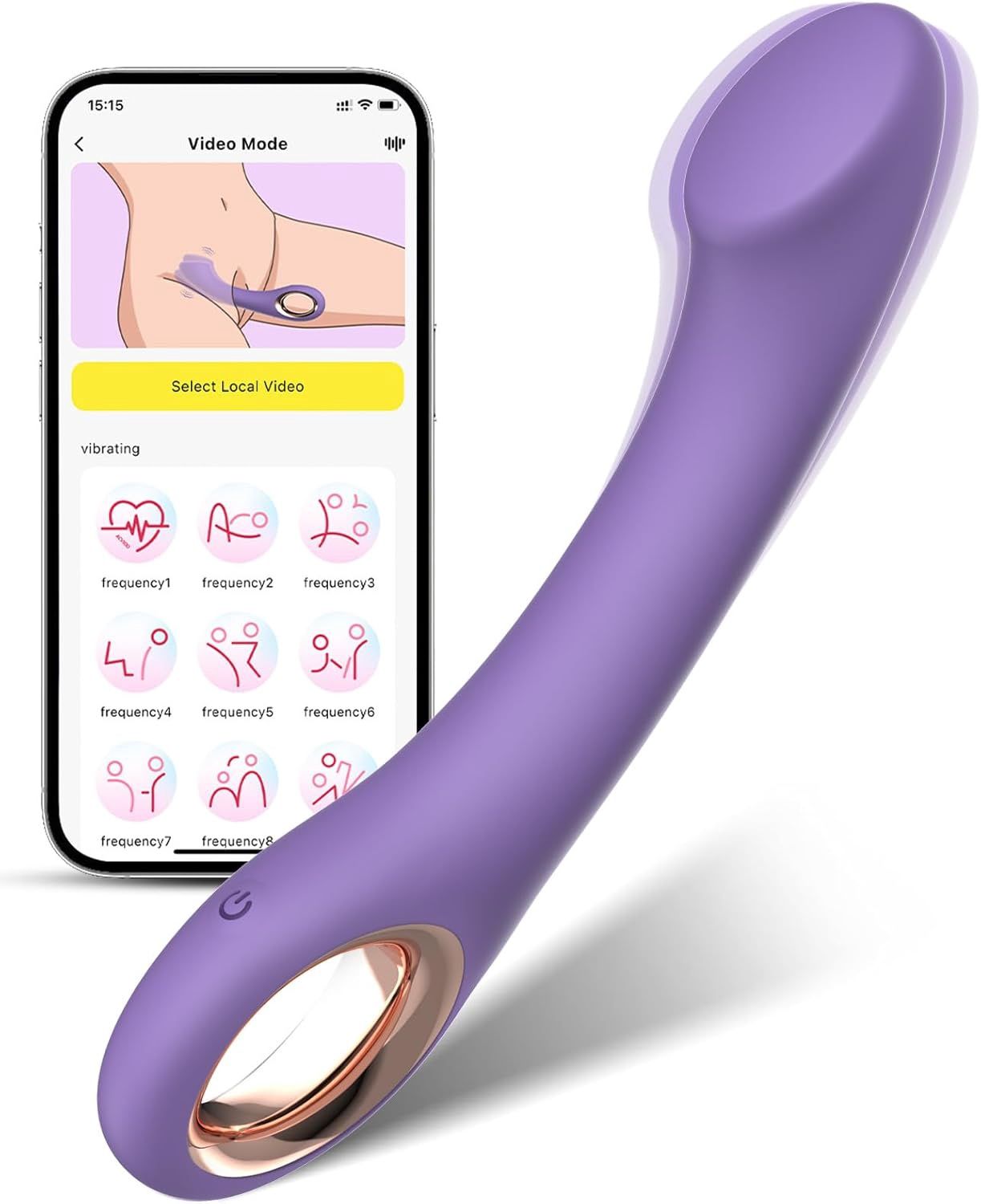 G Spot Vibrator App Controlled Purple