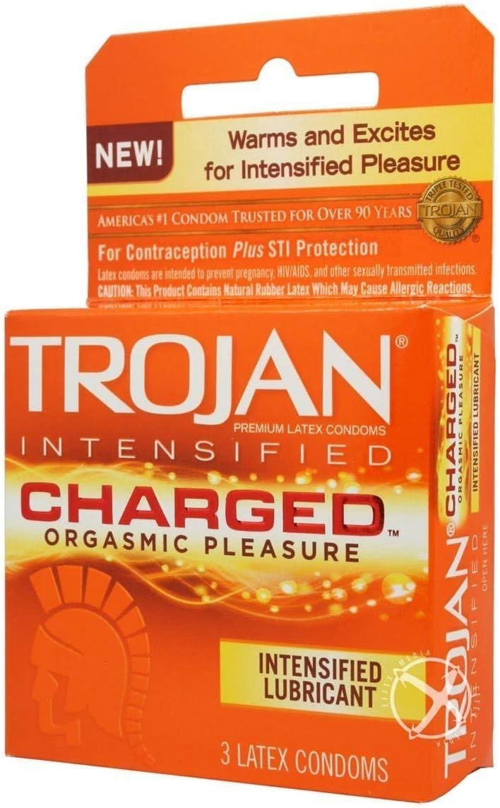 Trojan  Charged 3pk