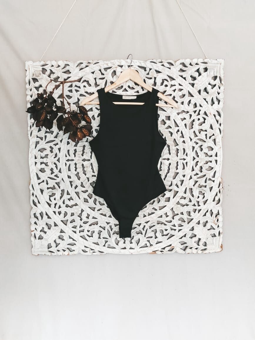 Sleeveless Body Suit (Black)