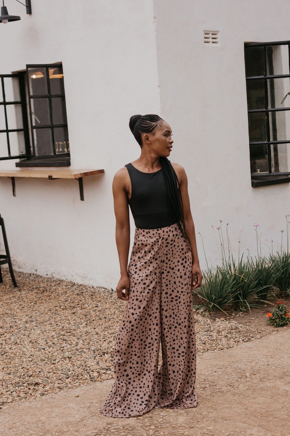 Palazzo Pants Leopard Print (Brown)