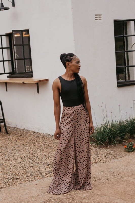 Palazzo Pants Leopard Print (Brown)