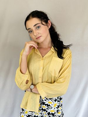 Longsleeve Button Shirt (Faded Yellow)