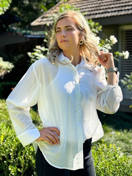 Longsleeve Button Shirt (White)